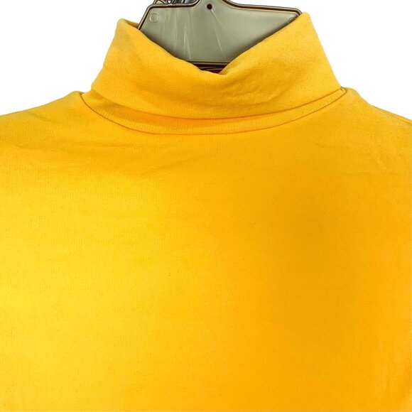 Capezio Child Turtleneck Long Sleeve Bodysuit Leotard Back Zip Cheer S Gold 41C - Picture 2 of 9